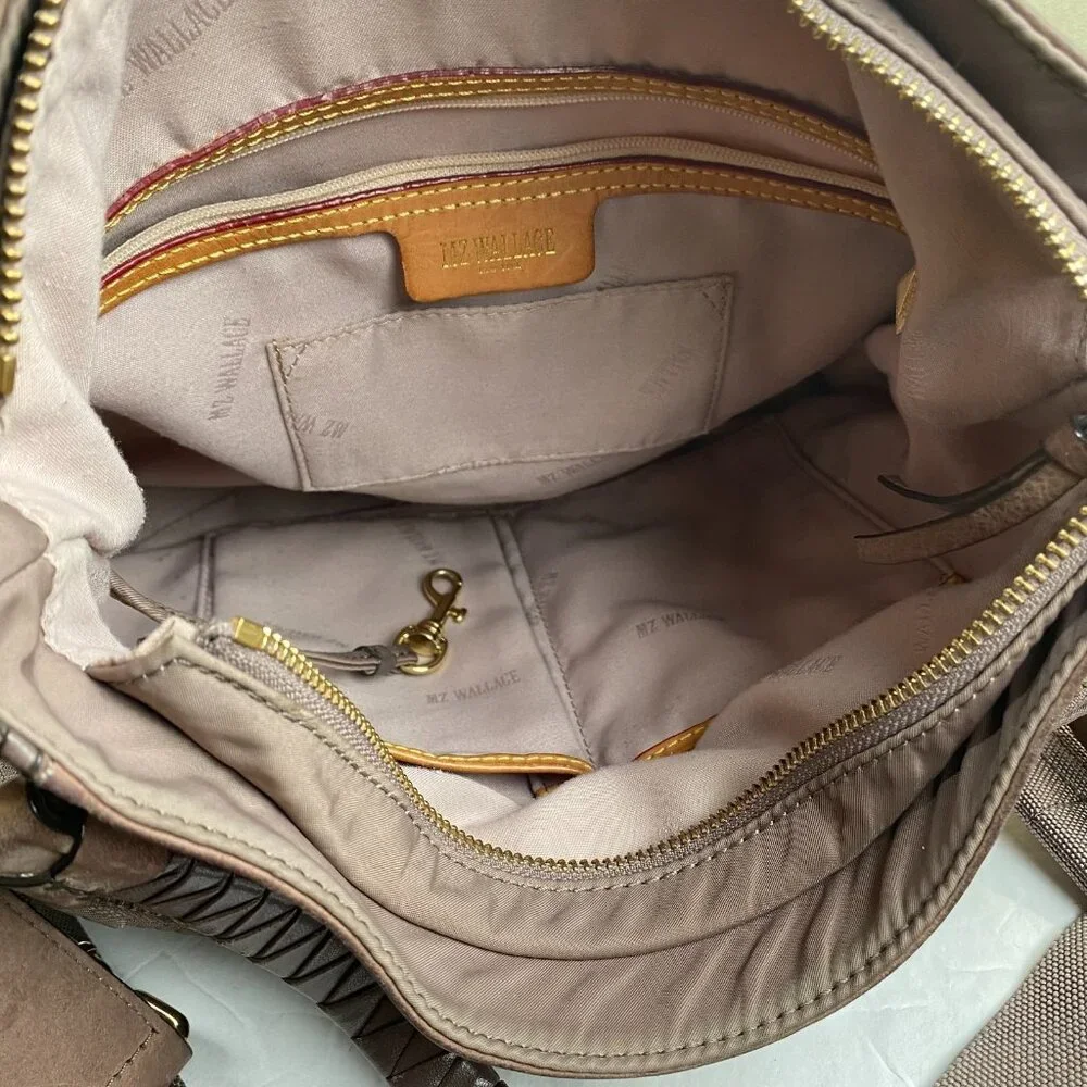 MZ Wallace thompson Mauve Nylon hobo bag Crossbody